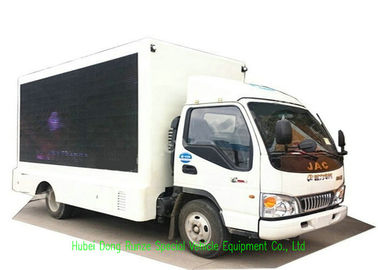 China Mobiele LEIDENE van JAC Reclamevrachtwagen met Vouwbaar Stadium en het Scherm Opheffend Systeem 3840 x 1760mm leverancier