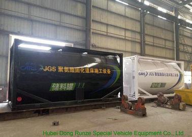 China Het verwarmen isoleerde 20FT het Staal van Stanless van de Tankcontainer voor Polyetherpolyol/PMPO leverancier