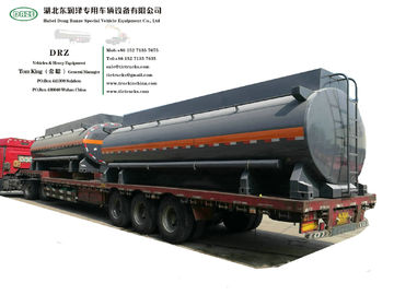 China Het chemische Zure Chemische Vloeibare de Tankerlichaam van het Tanklichaam met Container sluit AanhangwagenWegvervoer WhsApp: +8615271357675 leverancier
