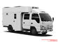 ISUZU-Caravan Openlucht Mobiele het Kamperen Vrachtwagen met Woonkamer voor 5-6 de luchtventilator en zonnepaneel van de mensen hoogste vervanging leverancier